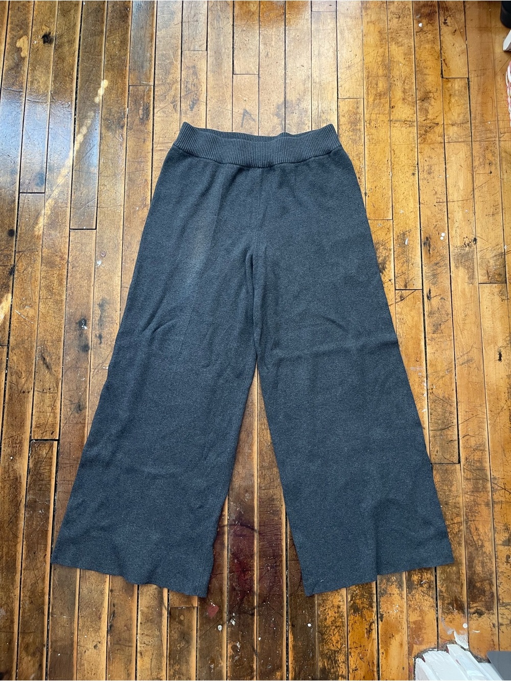 knit wide leg pants